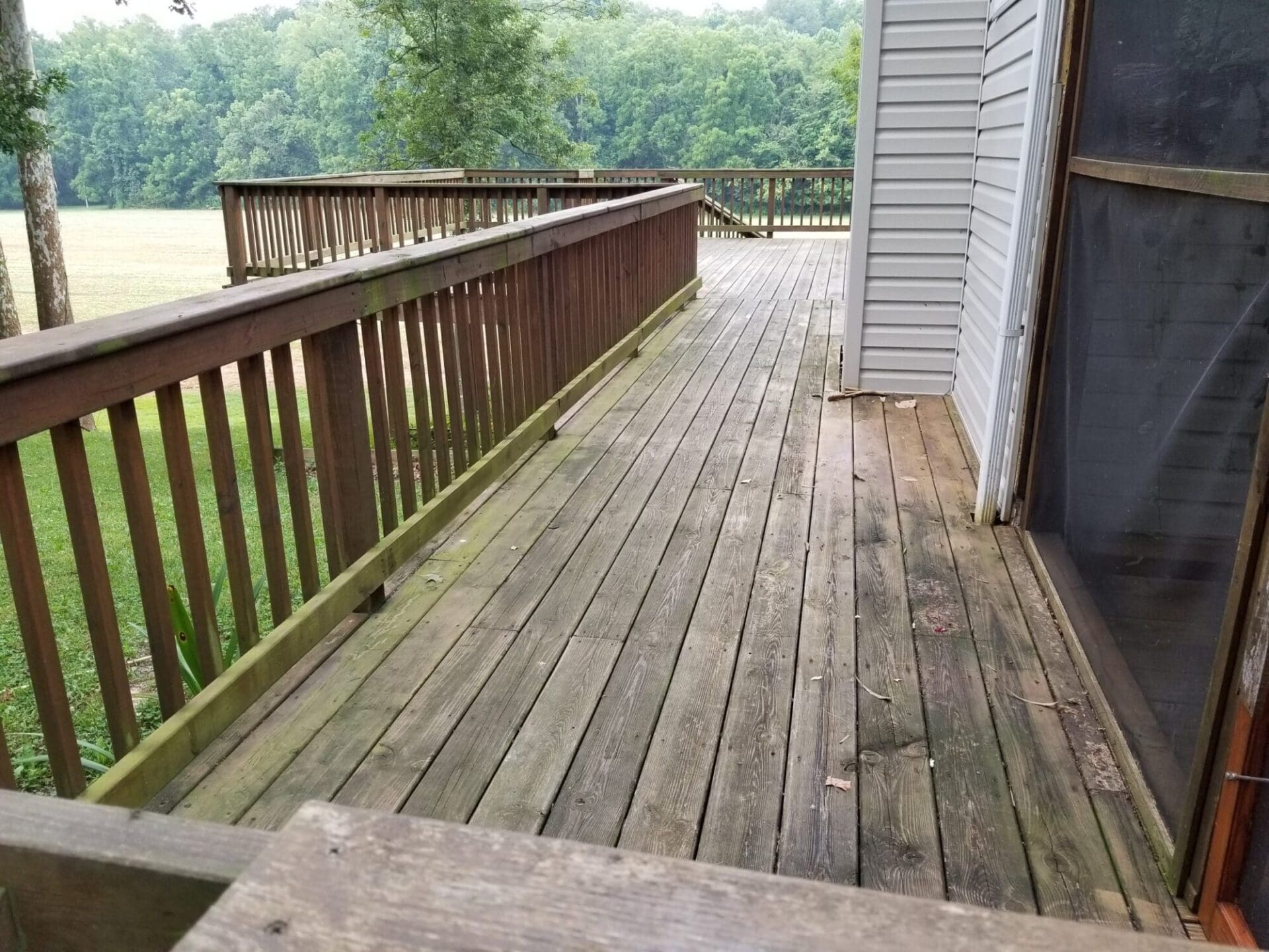 Deck Before Treatment